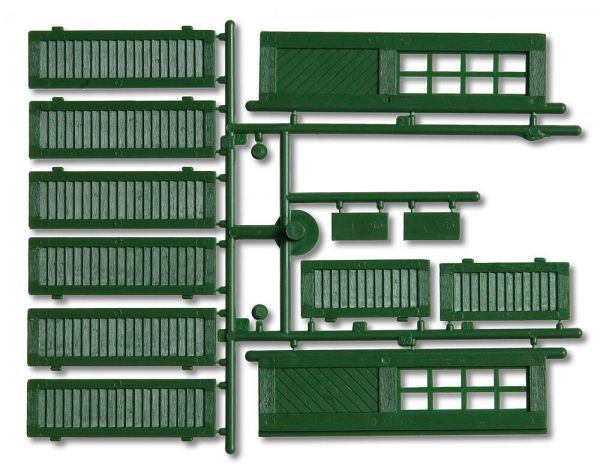 Fensterläden und Türen, grün / pola 333112